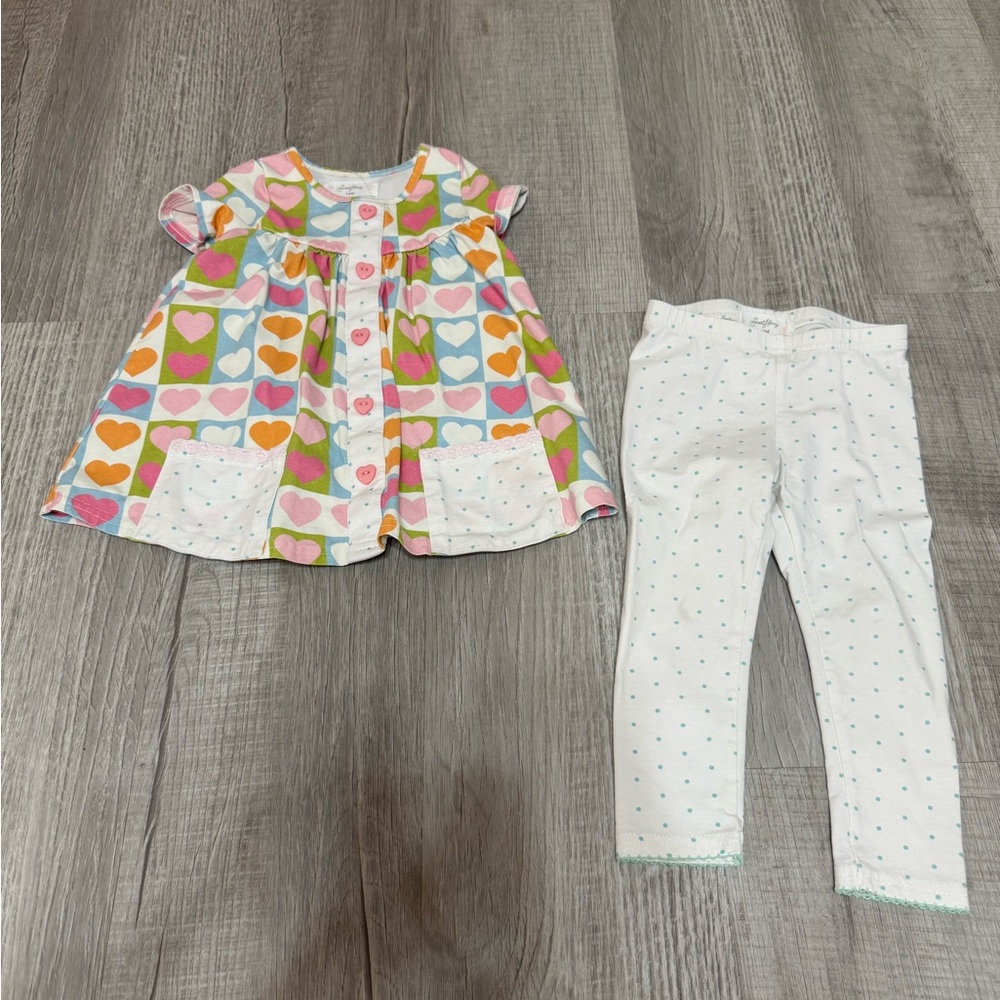 SweetHoney Colorful Heart Dress Set